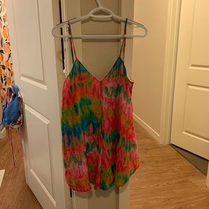 Mumu tie dye romper